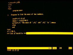 The original SCREDIT in 1983, in EDITOR mode.