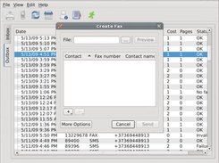 Send fax dialog
