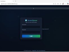 Web Panel Log in 