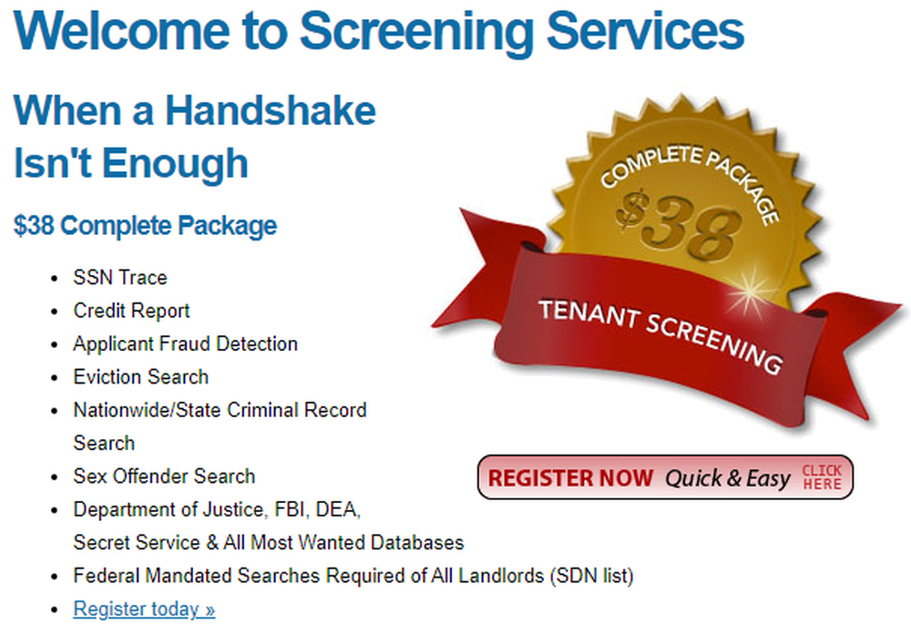 Screening Services Screenshot 1