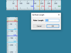 View of two screenrulers