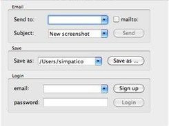 Application window under Mac OS