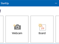 Startup window