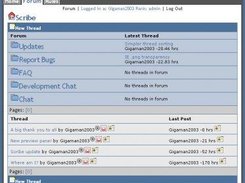 The forum tab of Scribe