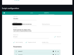script-server Screenshot 1