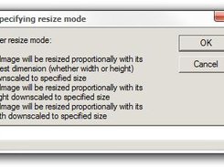 Specifying resize mode