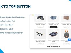 Shopify Back to Top Button instantly scroll to top of page