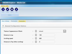 ASCOOS CMS Block: Scroll to top Screenshot 2