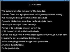 Full support of UTF-8 text