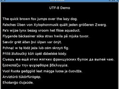 Full support of UTF-8 text