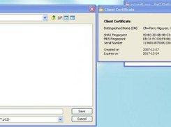 Generating a client certificate