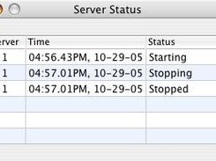 Server status window