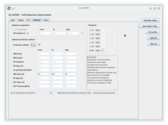 Optimization tab