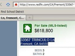 When browsing, user highlight interested address on web page