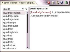 SDict Viewer 0.2.0, Maemo 2.0