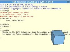 SDL Terminal emulating a python shell