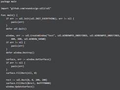 SDL2 binding for Go Screenshot 1