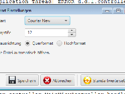 Einstellungen für den Export eines Logfiles