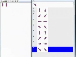 Shot of the sprite animation sequence editor in action.
