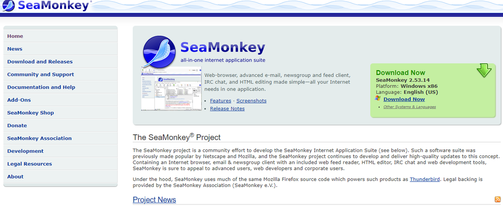 SeaMonkey Screenshot 1