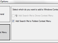 Context menu Options