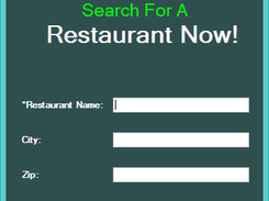 Search Restaurant Application Screenshot 2