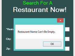 Search Restaurant Application Screenshot 3