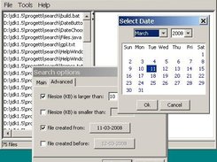 The main window with some dialog boxes