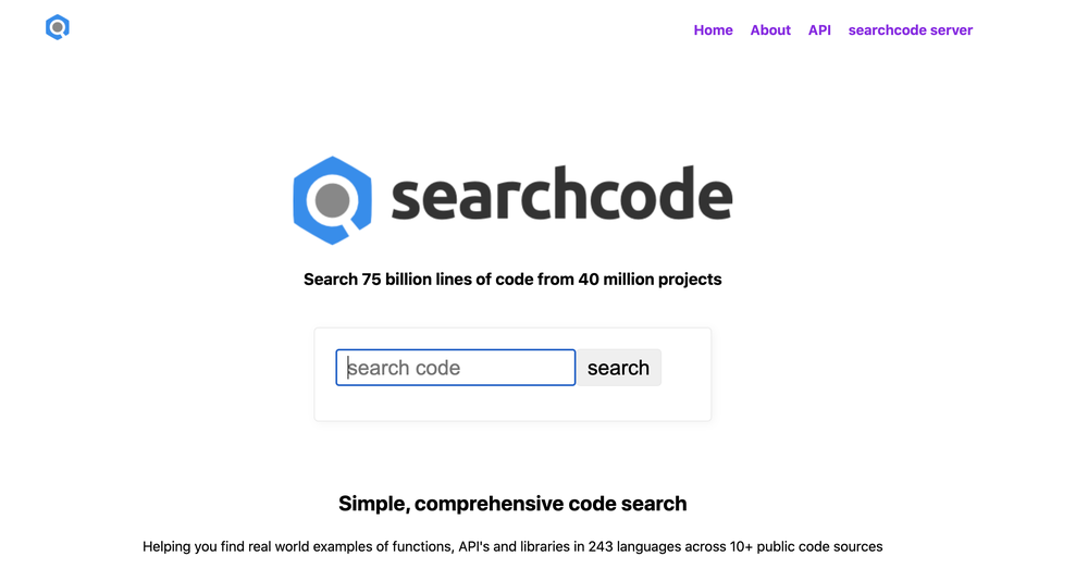 searchcode Screenshot 1