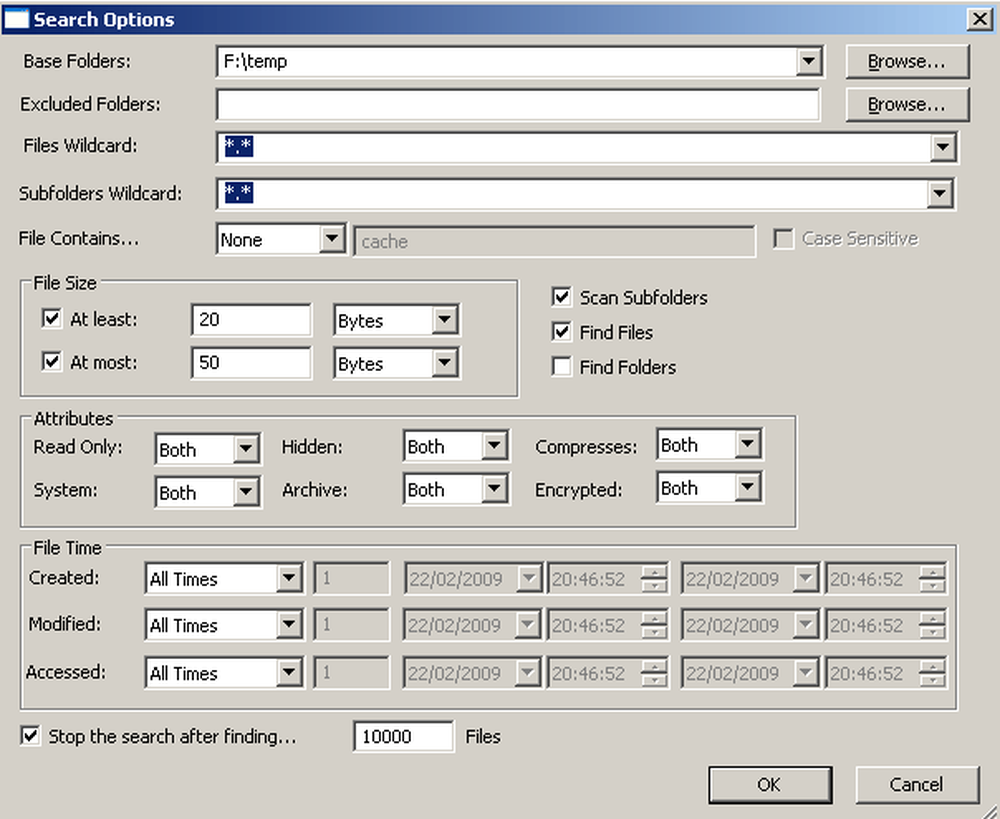 SearchMyFiles Screenshot 1