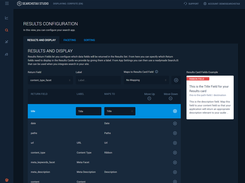 SearchStax Studio Results Configuration