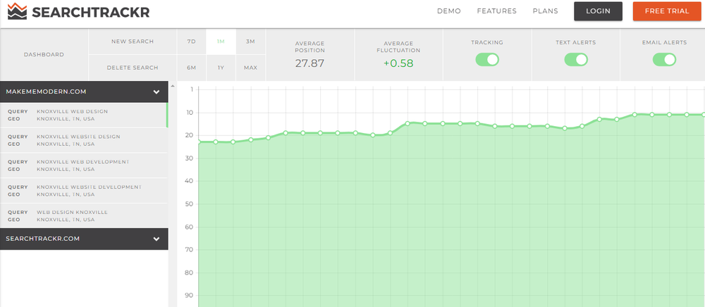 SearchTrackr Screenshot 1