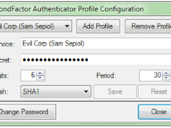 Adding a new profile is quick and easy.