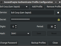 Adding a new profile is quick and easy.