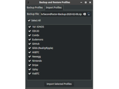 Backup your accounts with high level security.