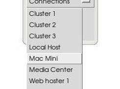 unobtrusive satellite window with connection list