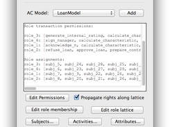 Access Control Model Dialog