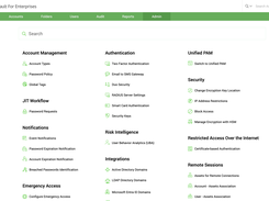 Admin Configurations Tab