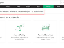 Securden Password Vault Reports