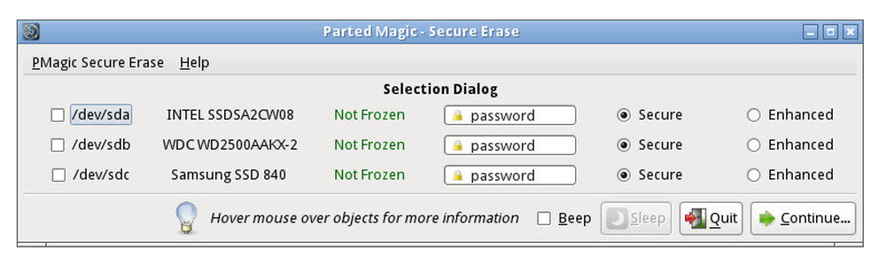 Secure Erase Screenshot 1