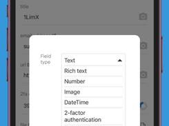 Any type of data you can think of can be securely stored with 1LimX