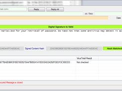 Received secure email content