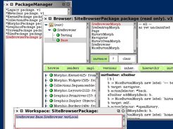 Package Manager, Namespace Browser and scoped workspace.