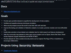 Security Datasets Screenshot 1