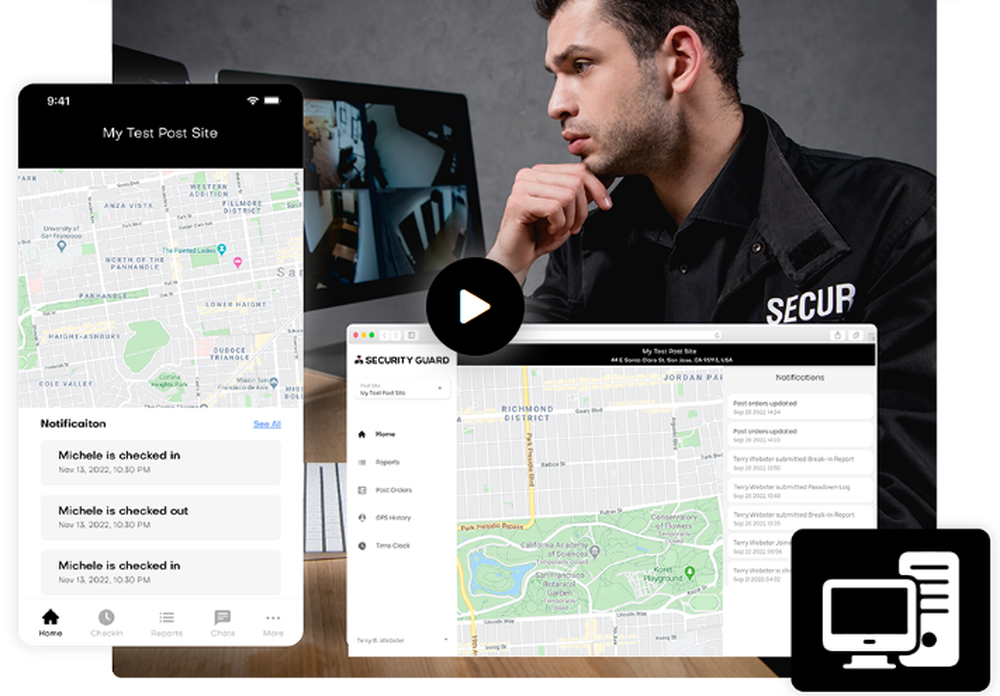 Security Guard App Screenshot 1