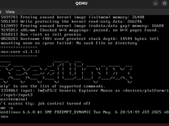 Screenshot of Seedlinux-core running on QEMU