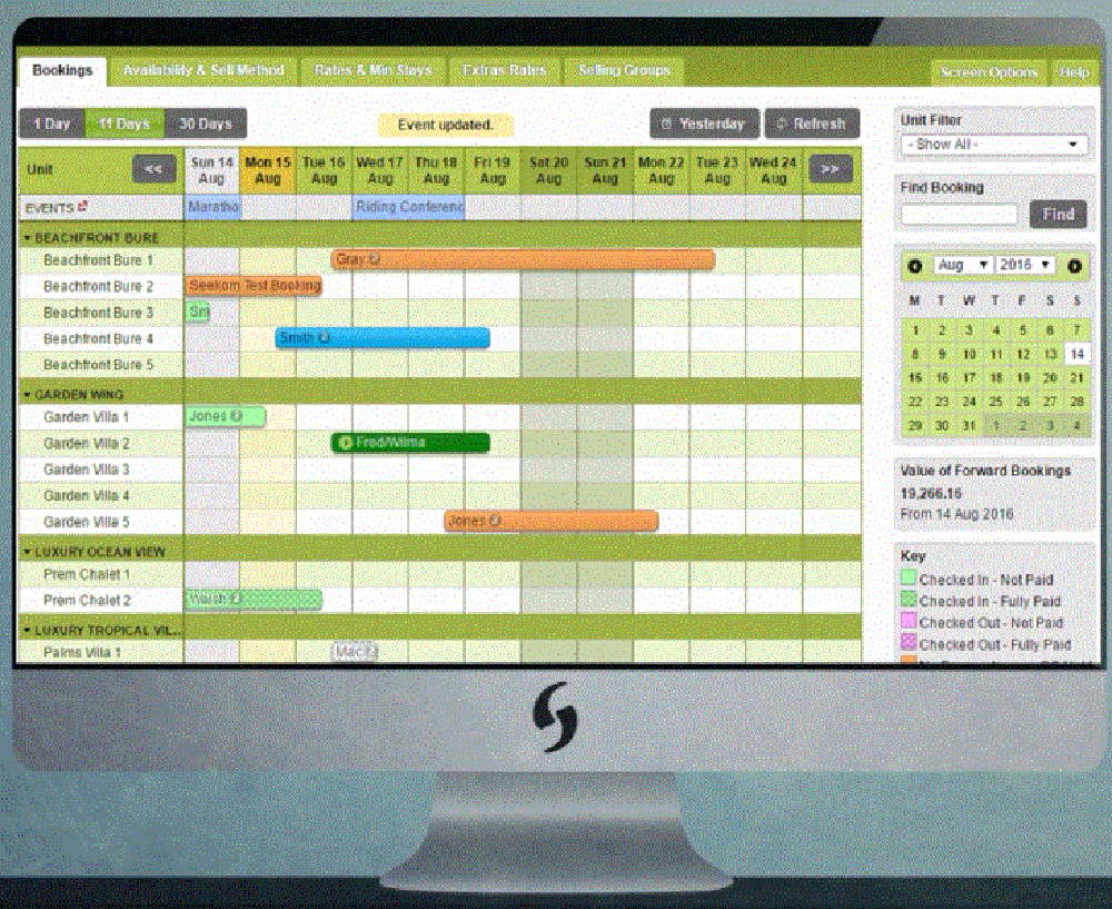 Seekom.iBex-Bookings