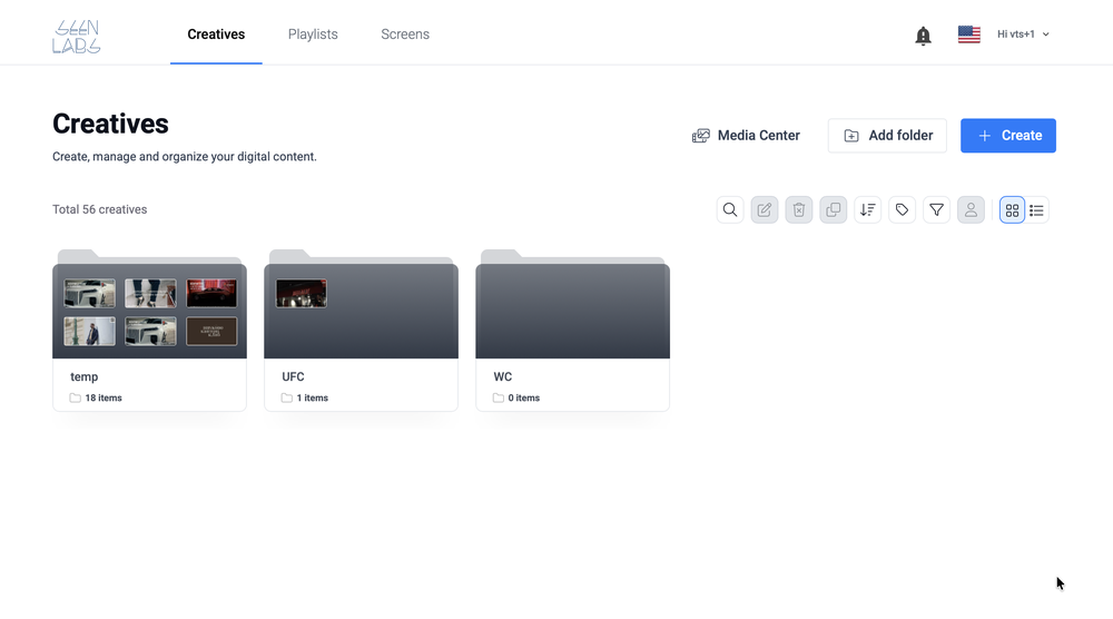Main Dashboard Screen