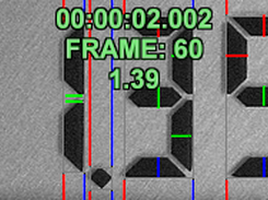 Voltmeter display (un-skewed, NTSC)