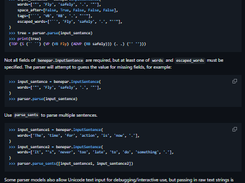 Self-Attentive Parser Screenshot 1